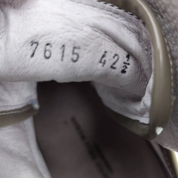 Alessandro Dell'Acqua Mens 9.5 White Tan Purple Patent Leather Fashion Sneakers - Picture 6 of 12